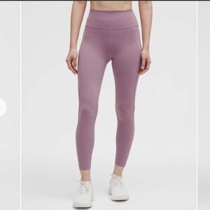 Lululemon Wunder Train Mesh Panel High-Rise Tight 25" Lavender Lux